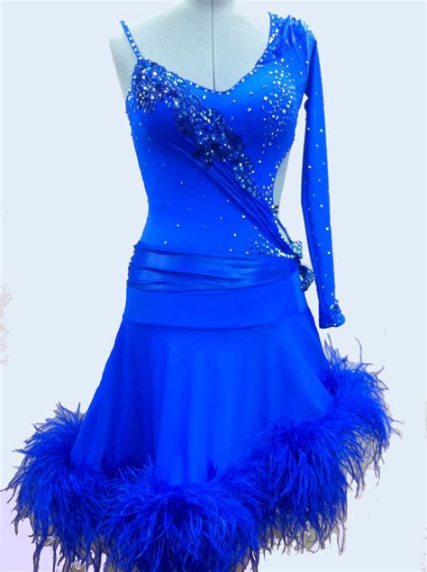 feathered costumes dancers|blue feather dance costume.